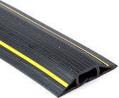 Kabelgoot 3 kanalen zwart/geel LxBxH=9000x77x16mm