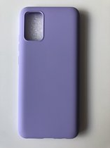 Siliconen back cover case - Geschikt voor Samsung Galaxy A02s - TPU hoesje Lila (Violet)