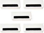 Emuca Kabeldoorvoer tafel Plasquare 2, Kunststof, Wit, 5 st