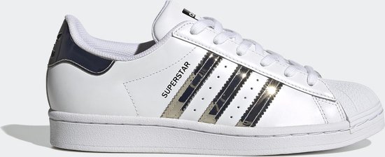 verkwistend Bekwaamheid Verkeersopstopping adidas Superstar W Dames Sneakers - White/Silver Metallic - Maat 41 |  bol.com