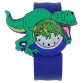 Akyol - Dinosaurus horloge - Slap on horloge - Dieren horloge - Dino horloge - Cadeau voor peuters en kinderen jongens en meisjes - 20 cm