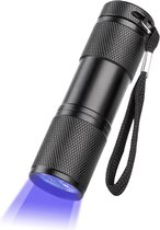 Lampe de poche UV Détecteur d'urine Ampoule ultraviolette Lampe UV Led Lumière noire Aluminium - Zwart