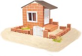 bouwpakket strandhuis 29,2 x 35,1 cm bruin 130-delig