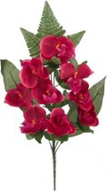 kunstplant orchidee 15 x 10 x 53 cm groen/donkerroze