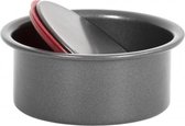 bakvorm PushPan Non-Stick 10 cm carbonstaal grijs