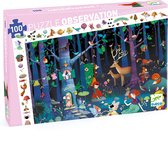 Djeco observatie puzzel betoverd bos +5jr 100st