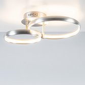 Straluma Plafondlamp LED Nikkel 2 ringen