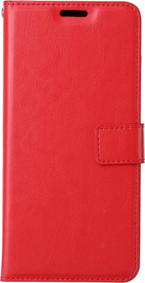 Bookcase Geschikt voor: Realme 8 Pro - Rood - portemonee hoesje