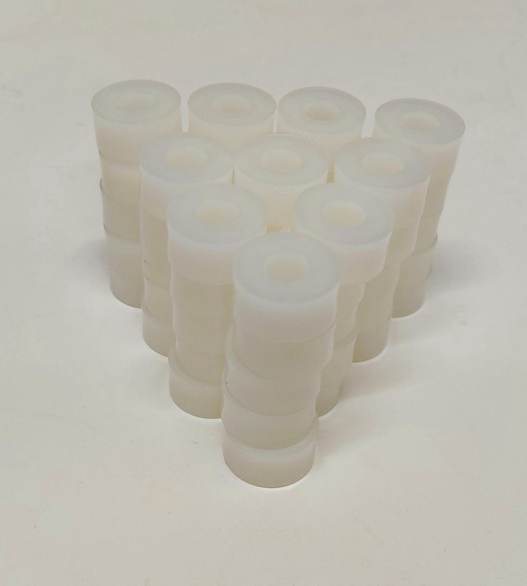 AFSTANDSBUS - OPVULRING - SPACER - 20 MM X 10.0 MM X 8.4 MM - PA - 50 STUKS - VOOR M8 - WIT