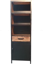 Boekenkast Liza-Industrieel-Mangohout-Modern