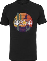 Urban Classics Heren Tshirt -XS- American Life Arizona Zwart