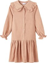 Name-it Meisjes Effen Jurk Odine Cafe Au Lait - 152