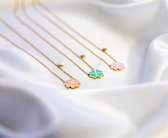 Ketting Klaver - Roze