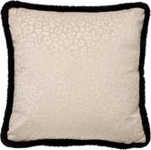 CHEETA - Kussenhoes met dierenprint 45x45 cm Pumice Stone - beige