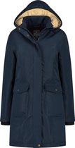 MGO Suzan Dames Winterjas - Waterdicht en Winddicht - Parka met Teddy voering - Blauw - Maat XXL