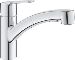 GROHE Start Keukenmengkraan - draaibare uitloop - uittrekbare handdouche - chroom - 30307001