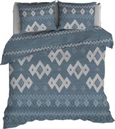 Romanette FLANEL Dekbedovertrek 240x200/220 Baltica denimblue