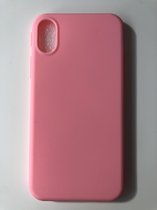 Siliconen back cover case - Geschikt voor iPhone X/10 iPhone XS - TPU hoesje Roze