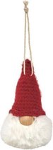 kersthanger Kabouter 11 x 7,5 cm textiel rood/wit