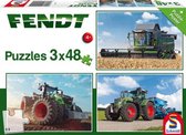 legpuzzel Fendt jongens karton groen 3-delig