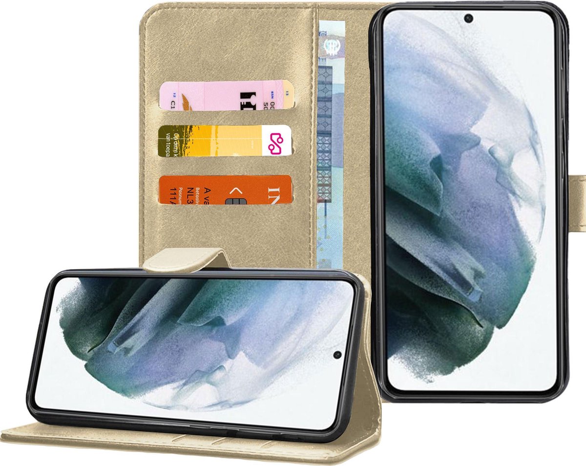 Hoesje geschikt voor Samsung Galaxy S20 Ultra - Book Case Portemonnee Hoesje Goud