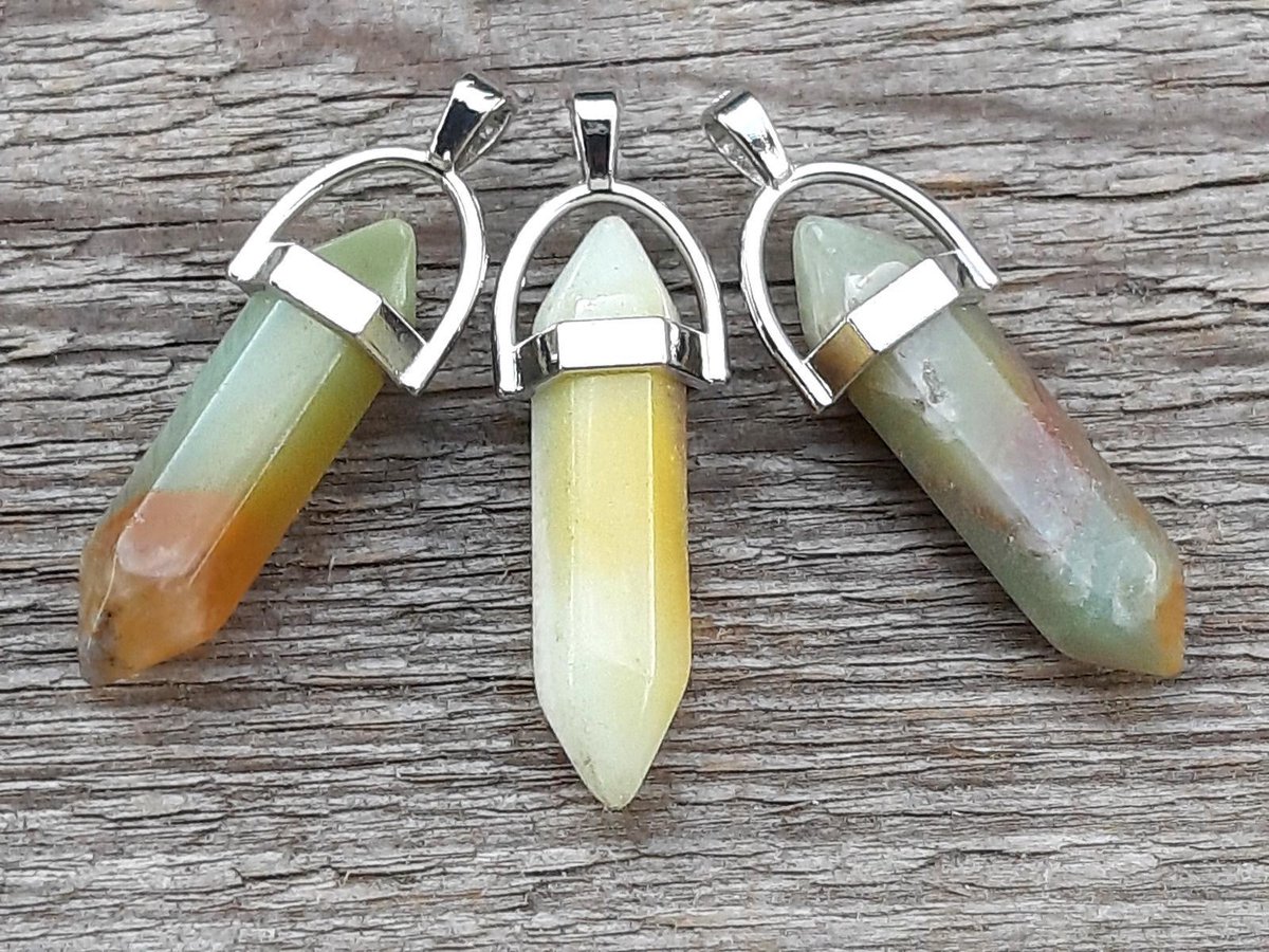 Edelsteen Aragoniet - pendel - healing punt hanger