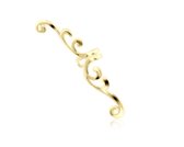 La Rosa Princesa Ear Cuff Sleek Zilver Goud Plating
