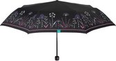paraplu Mini 97 cm dames zwart