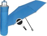 paraplu Mini 56 x 98 cm microfiber lichtblauw