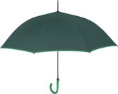 paraplu 112 cm automatisch donkergroen/lichtgroen