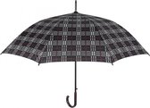 paraplu Golf Scottish 114 cm automatisch grijs/rood