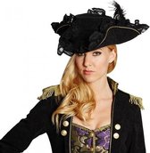 piratenhoed zwart dames one size