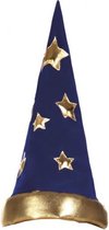 Tovenaarshoed junior 43 cm blauw