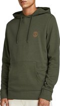 JACK&JONES JJEBASIC LOGO SWEAT HOOD Heren Trui - Maat M