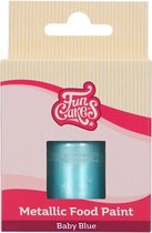 FunCakes - Eetbare Metallic Verf - Babyblauw - 30ml