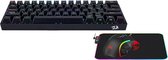 Redragon Compact Fighter - 3 in 1 RGB Gaming Setup - 60% gaming toetsenbord - RGB muismat - Griffin Gaming Muis  - Black Friday - cadeau voor gamers
