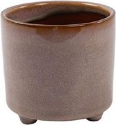 bloempot Romana 10,8 x 10,3 cm keramiek paars