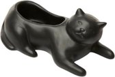 plantenbak Cat 14,5 x 6,3 cm steen zwart