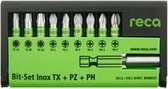 Reca Bittenset Inox1/4 - 10-dlg - TX+PZ+PH