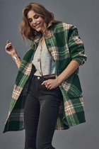 Only Jas Onllane L/s Check Shacket Cc Pnt 15232603 Evergreen/w. Merlot Dames Maat - XS