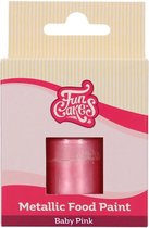 FunCakes - Eetbare Metallic Verf - Babyroze - 30ml