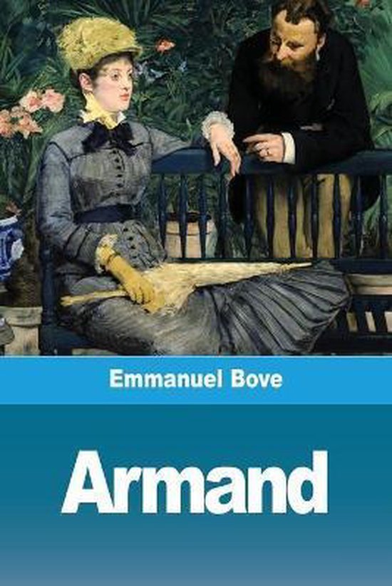 Peinture d'un homme et d'une femme assis sur un banc. La femme porte un chapeau jaune et une robe grise.