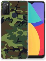 GSM Hoesje Alcatel 1S (2021) Smartphonehoesje Camouflage