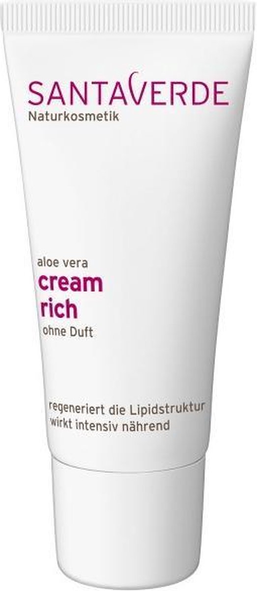 Goedkoopste Santaverde Aloe vera cream rich parfumvrij 30 Milliliter