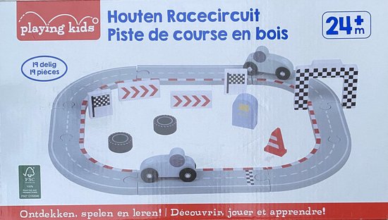 Penetratie vertegenwoordiger bevel Houten racecircuit speelgoed Playing kids | bol.com