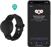 "Geschikt" voor Airtag Pols|Siliconen Kinder Armband "geschikt" voor Apple Airtag Tracker -  Horloge Band - Watchband - Horlogeband -  Zwart