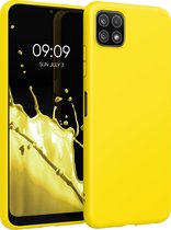 kwmobile telefoonhoesje voor Samsung Galaxy A22 5G - Hoesje voor smartphone - Back cover in stralend geel