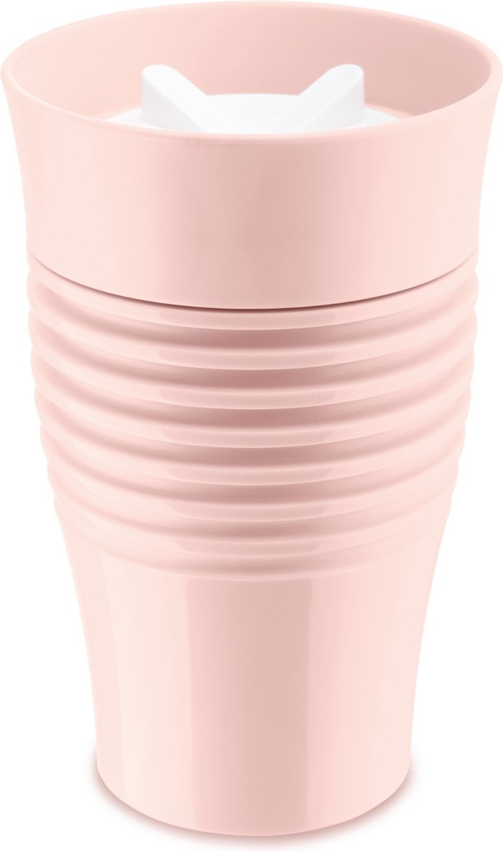 Herbruikbare Koffiebeker, 0.4 L, Licht Roze - Koziol | Safe To Go