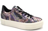 Floris van Bommel  - Dames sneakers - Snake print - Paars