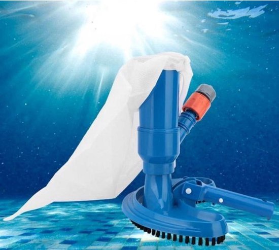 Kit De Nettoyage Piscine Sillar - Aspirateur Fond + épuisette à Feuilles, Manche Télescopique | Pour Piscine, Jacuzzi, Spa | Sans électricité